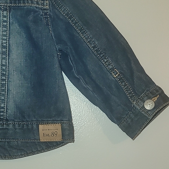 Place Dark Blue Denim Jacket Jean Jacket Girls 12-18 Months LOT H - Picture 4 of 8